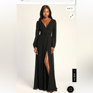 Elegant Black Evening Gown